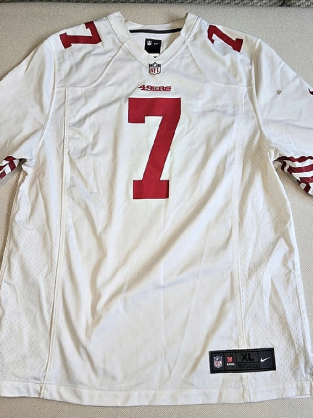 San Francisco 49ers Colin Kaepernick 7 Nike X-Large On Field NFL Game Jersey